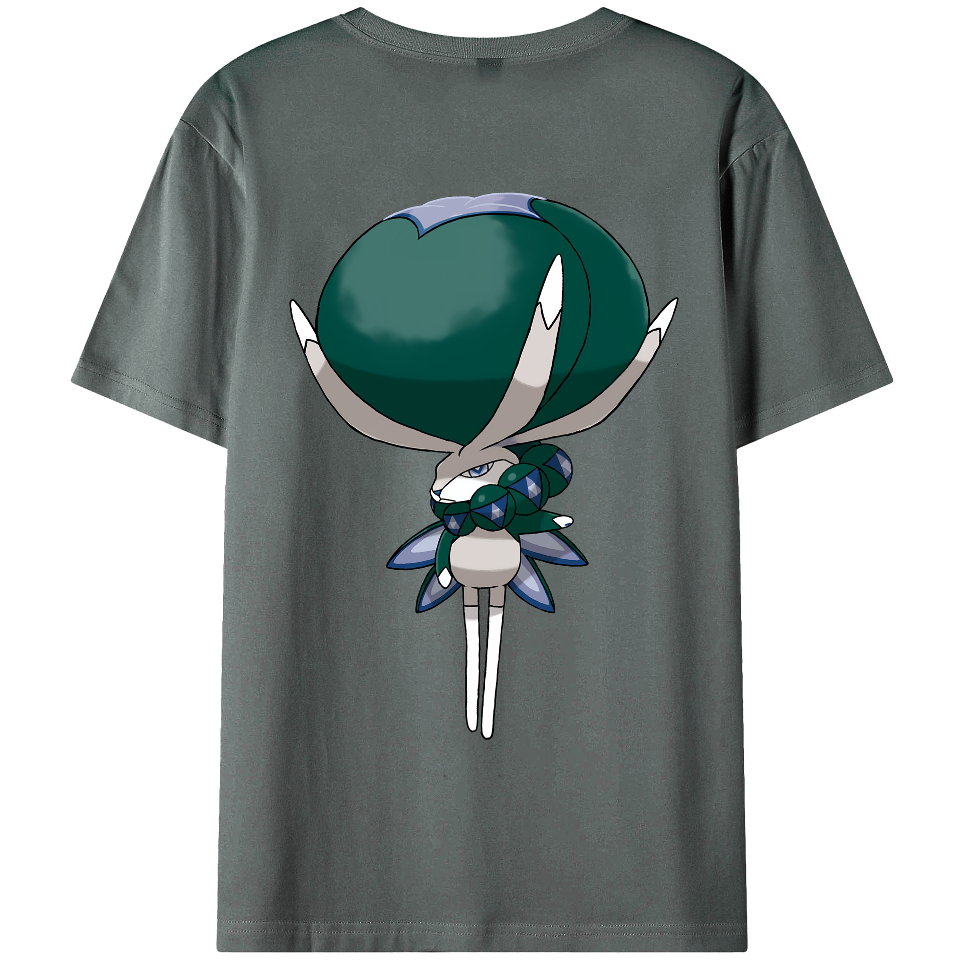 （画像用） ポケットモンスター Pokémon 綿100％ メンズ半袖Tシャツ（バックプリント） 通気性